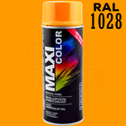 Краска универсальная | Maxi Color | Аэрозоль 400 мл — RAL 1028 Желтая дыня