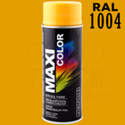 Краска универсальная | Maxi Color | Аэрозоль 400 мл — RAL 1004 Желто-золотистый