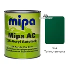 Автокраска 394 Темно-зеленая 2К акриловая Mipa 1л (без отвердителя)