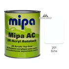 Автофарба 201 Біла 2К акрилова Mipa 1л (без затверджувача)