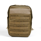 Універсальний тактичний рюкзак 10 літрів, військовий штурмовий рюкзак із щільної тактичної тканини Kiborg Койот - зображення 2
