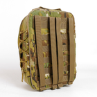 Универсальный тактический рюкзак 10 литров, военный штурмовой рюкзак из плотной тактической ткани Kiborg Мультикам - изображение 4