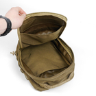 Універсальний тактичний рюкзак 10 літрів, військовий штурмовий рюкзак із щільної тактичної тканини Kiborg Койот - зображення 5