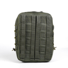 Універсальний тактичний швидкоз'ємний рюкзак 10 літрів, військовий штурмовий рюкзак із щільної тактичної тканини Kiborg Хакі - зображення 6