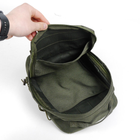 Универсальный тактический рюкзак 10 литров, военный штурмовой рюкзак из плотной тактической ткани Kiborg Хаки - изображение 9