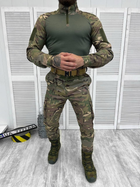 Тактичний військовий костюм Tactical ( Китель + Убакс + Штани ), Камуфляж: Мультикам, Розмір: XXL - зображення 4