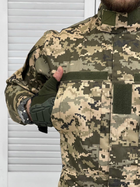Тактична військова форма комплект Статутний ( Кітель + Штани ), Камуфляж: Піксель ЗСУ, Розмір: XL - зображення 4