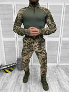 Тактичний військовий костюм Tactical ( Китель + Убакс + Штани ), Камуфляж: Піксель ЗСУ, Розмір: S - зображення 3