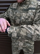 Тактический военный костюм Уставной ( Китель + Штаны ), Камуфляж: Пиксель ВСУ ММ-14, Размер: 48/4 - изображение 4