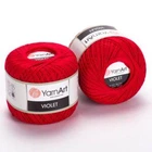 Турецька літня пряжа для в'язання YarnArt YarnArt Violet (віолет) 6328 червоний