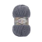 Пряжа плюшева Alize Softy Plus 100г Софті Плюс сіра (№87)