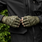 Перчатки Тактические беспалые Force Хаки M SSpe2 390Mkh - изображение 4