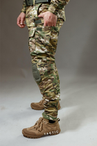 Військові штани Tactic CORD Ріп-стоп, (тактичні штани з наколінниками) мультикам 52 - зображення 5