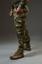 Військові штани Tactic CORD Ріп-стоп, (тактичні штани з наколінниками) мультикам 52 - зображення 6