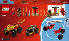 Zestaw klocków LEGO Ninjago Bitwa samochodowo-motocyklowa między Kaiem a Rasem 103 elementy (71789) - obraz 10