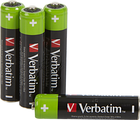 Baterie akumulatorowe Verbatim typ AAA (HR03) 4 szt. (49514) - obraz 3