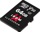 Goodram microSDXC 64GB IRDM UHS-I U3 V30 + Adapter (IR-M3AA-0640R12) - зображення 1