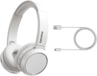 Słuchawki Philips Headpohones Bluetooth TAH4205 Wireless Mic White (TAH4205WT/00) - obraz 7