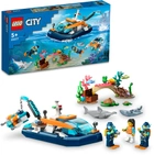 Zestaw klocków LEGO City Łódź do nurkowania badacza 182 elementy (60377) - obraz 9