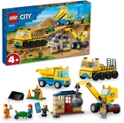 Zestaw klocków Lego City Ciężarówka budowlana i dźwig kulowy, 235 elementów (60391) - obraz 9