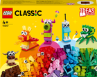 Zestaw klocków LEGO Classic Kreatywne potwory 140 elementów (11017) - obraz 1
