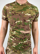 Тактическая футболка коричневий мультикам 1036 S (46р) - изображение 1
