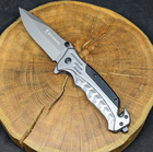 Туристический нож складной для рыбалки и охоты Browning нож с стропорезом и стеклобоем - изображение 4