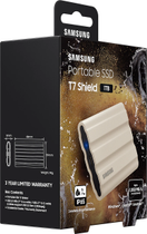 Przenośny dysk SSD Samsung T7 Shield 1 TB USB 3.2 Type-C beżowy (MU-PE1T0K/EU) - obraz 11