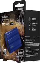 Samsung Portable SSD T7 Shield 1TB USB 3.2 Type-C Blue (MU-PE1T0R/EU) - зображення 12