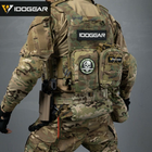 Универсальная тактическая сумка MOLLE вертикальная сумка для мелочей MC IDOGEAR BG3578 Премиум качество армии США Мультикам - изображение 4