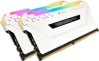 Оперативна пам'ять Corsair DDR4-3200 32768MB PC4-25600 (Kit of 2x16384) Vengeance RGB Pro White (CMH32GX4M2E3200C16W) - зображення 3