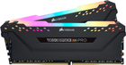 Оперативна пам'ять Corsair DDR4-2666 16384MB PC4-21300 (Kit of 2x8192) Vengeance RGB Pro Black (CMW16GX4M2A2666C16) - зображення 1