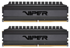 RAM Patriot DDR4-3000 32768MB PC4-24000 (zestaw 2x16384) Viper 4 Blackout Series (PVB432G300C6K) - obraz 1