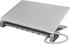 Хаб станція Trust Dalyx USB-C 10-в-1 алюмінієва багатопортова (23417) - зображення 9