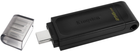 Pendrive Kingston DataTraveller 70 256 GB USB typu C. czarny (DT70/256 GB) - obraz 4