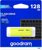 Pendrive Goodram UME2 128 GB USB 2.0 Zolty (UME2-1280Y0R11) - obraz 3