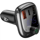 Автомобильное зарядное устройство FM-трансмиттер (модулятор) Baseus T Typed S-13 Bluetooth MP3 Car Charger (CCTM-B01) Black