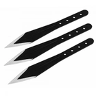 Ножі метальні набір з 3 штук, легкі чорні клинки для початківців - зображення 1
