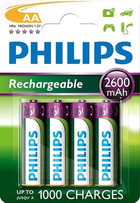 Akumulator Philips Rechargeable Ni-MH AA 2600 mAh 4 szt. (R6B4B260/10)