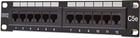 Patch panel Digitus Professional 10" 1U CAT5e 12xRJ45 UTP montaż do szafy/racka serwerowego (DN-91512U) - obraz 1