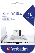 Napęd Verbatim Store 'n' Stay NANO USB 16 GB, czarny (97464) - obraz 3
