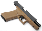 Пістолет Glock 18C Gen4. WE Metal Tan Green Gas - изображение 6