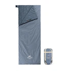 Надлегкий спальник Naturehike Ultralight LW180 NH21MSD09 лівий, (15°C), pp M, сіро-синій