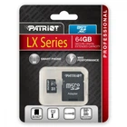 Карта памяти Patriot PSF64GMCSDXC10 64GB UHS-I U1 microSDXC для Full HD видео