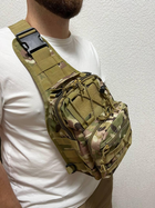 Сумка через плече тактическая нагрудная, сумка слинг мультикам - изображение 4