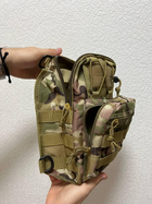 Сумка через плече тактическая нагрудная, сумка слинг мультикам - изображение 8