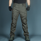 Штани Карго чоловічі, тактичні Ріп-Стоп, військові демісезонні, розмір 4ХL, колір хакі Код 69-0031 - зображення 3