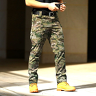 Штани Карго чоловічі, тактичні Ріп-Стоп, військові демісезонні, розмір 4ХL, колір мультикам Код 69-0025 - зображення 2
