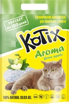 Наповнювач для котячого туалету Kotix Green Apple Силікагелевий поглинаючий 1.8 кг ( 3.8 л) (6930095837455)
