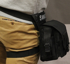 Тактическая поясная сумка Swat Tactical с набедренным креплением Black (300-black) - изображение 4